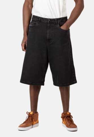 REELL – Belmont Black Wash – Shorts – Schwarz – W32 – 100% Baumwolle