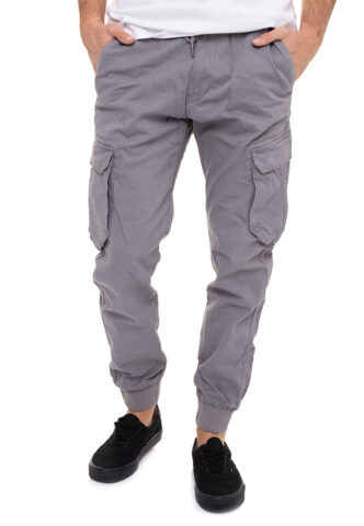 REELL – Reflex Rib Cargo Light Grey – Hose – Grau – L / L34 – 98% Baumwolle, 2% Elastan