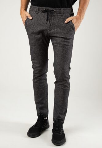 REELL – Reflex Chino Easy Pant Dark Grey Herringbone – Hose – Grau – S / L34 – 98% Baumwolle, 2% Elastan