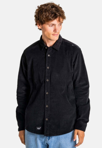REELL – Strike Black – Hemd – Schwarz – XL – 100% Baumwolle