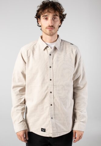 REELL – Strike Oatmeal – Hemd – Beige – L – 100% Baumwolle