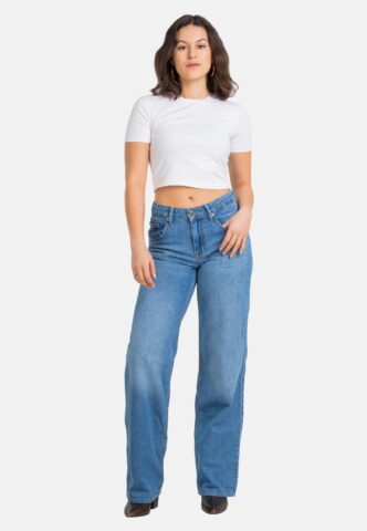 REELL – Women Holly Sky Blue Stone – Jeans – Blau – W30 – 100% Baumwolle