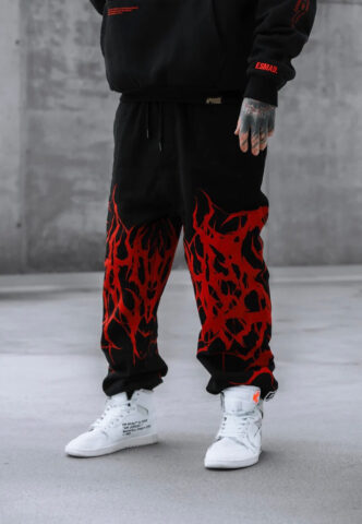 Stay Cold Apparel – Reign Of Blood Red – Jogginghose – Schwarz – XL – 65% Baumwolle, 35% Polyester