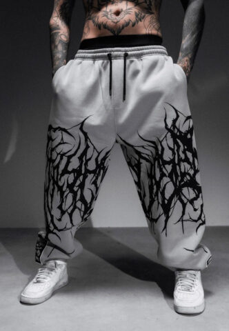 Stay Cold Apparel – Reign Of Blood Grey – Jogginghose – Grau – M – 100% Baumwolle
