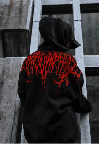Stay Cold Apparel – Reign Of Blood Heavy Oversized Black – Hoodie – Schwarz – S – 65% Baumwolle, 35% Polyester