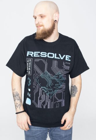 Resolve – Wired – T-Shirt – Schwarz – M – 100% Baumwolle