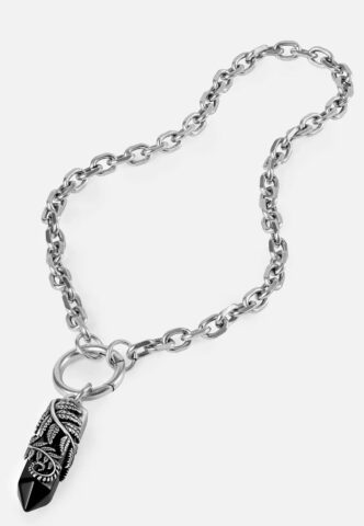 Restyle – Crystal Fern O-Ring Silver – Choker – gid://shopify/Metaobject/123897774317 – Onesize – Messing