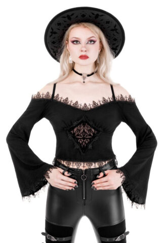 Restyle – Delphyne Black – Oberteil – Schwarz – 3XL – 100% Polyester