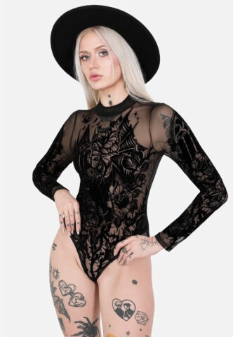Restyle – Verspetilio Black – Body – Schwarz – XXL – 90% Nylon, 10% Elastan