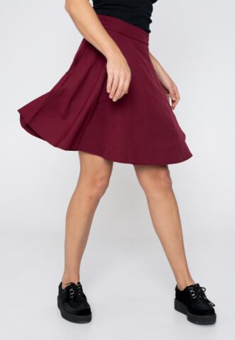 Retrolicious – Skater Burgundy – Rock – Weinrot – L – 95% Polyester, 5% Elastan