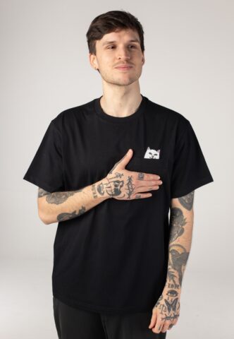 RIPNDIP – Incepted Pocket Black – T-Shirt – Schwarz – M – 100% Baumwolle
