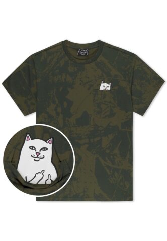 RIPNDIP – Lord Nermal Pocket Forest Camo – T-Shirt – Tarnfarben – S – 100% Baumwolle