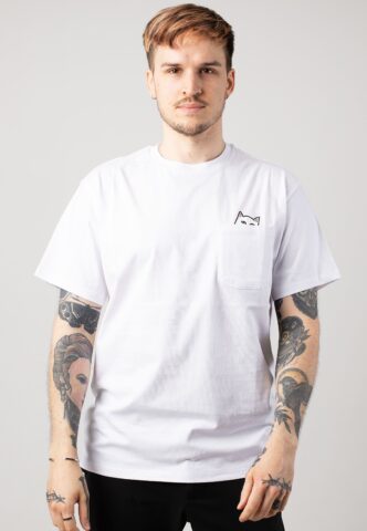 RIPNDIP – Lord Nermal Pocket White – T-Shirt – Weiß – M – 100% Baumwolle