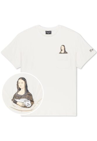 RIPNDIP – Nermalisa Pocket Bone – T-Shirt – Beige – L – 100% Baumwolle