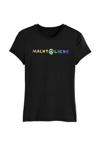 Rosenstolz – Macht Liebe – Girly – Schwarz – XXL – 100% Bio-Baumwolle,Jersey
