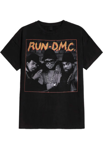 Run DMC – B&W Photo – T-Shirt – Schwarz – S – 100% Baumwolle