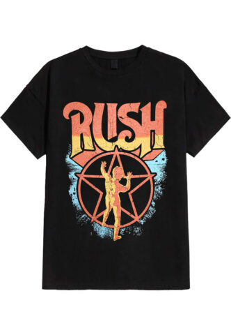 Rush – Starman – T-Shirt – Schwarz – S – 100% Baumwolle