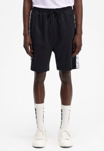 Fred Perry – Taped Tricot Black – Shorts – Schwarz – L – 55% Polyester, 45% Baumwolle