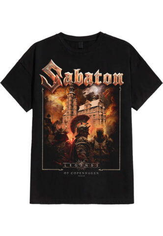 Sabaton – Pop Up Stores 2025 City Copenhagen – T-Shirt – Schwarz – S – 100% Baumwolle