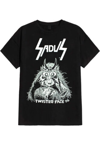 Sadus – Twisted Face – T-Shirt – Schwarz – L – 100% Baumwolle