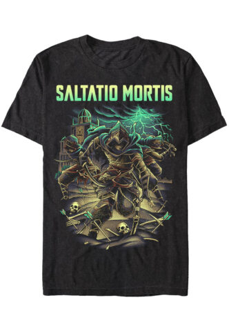 Saltatio Mortis – Hinterhalt In Der Wüste Acid Wash – T-Shirt – Schwarz – L – 100% Baumwolle