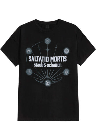 Saltatio Mortis – Staub & Schatten Symbole – T-Shirt – Schwarz – M – 100% Baumwolle