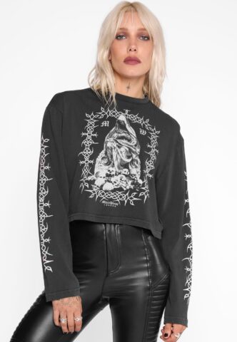 Mary Wyatt – Sanctum Vintage Black – Longsleeve – Schwarz – 3XL – 100% Baumwolle
