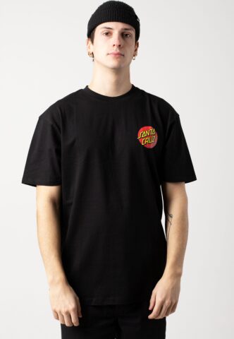 Santa Cruz – Classic Dot Chest Black – T-Shirt – Schwarz – XL – 100% Bio-Baumwolle