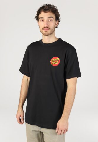 Santa Cruz – Classic Dot Chest New Black – T-Shirt – Schwarz – XXL – 100% Bio-Baumwolle