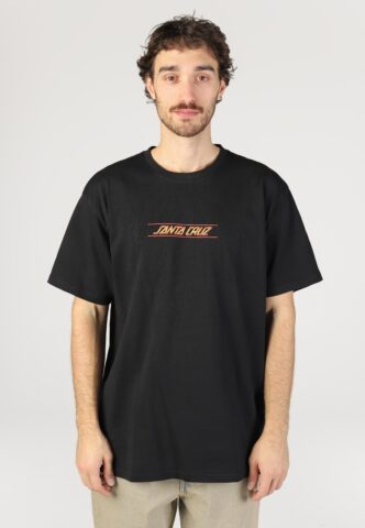 Santa Cruz – Classic Fade Strip Centre Black – T-Shirt – Schwarz – XXL – 100% Bio-Baumwolle