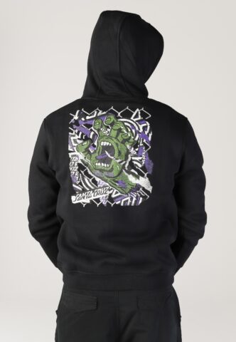 Santa Cruz – Damaged Hand Black – Hoodie – Schwarz – XXL – 60% Baumwolle, 40% Polyester