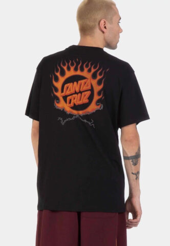 Santa Cruz – Forging Dot Black – T-Shirt – Schwarz – XL – 100% Bio-Baumwolle