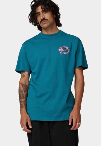 Santa Cruz – Natas Sketch Panther Teal – T-Shirt – Blau – M – 100% Bio-Baumwolle