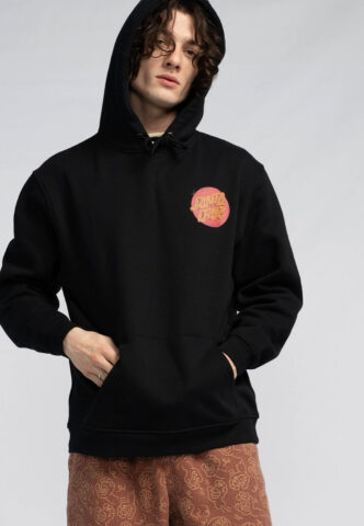 Santa Cruz – Scrawl Brick Dot Center Black – Hoodie – Schwarz – S – 80% Baumwolle, 20% Polyester