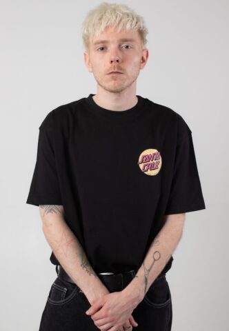 Santa Cruz – Wagon Dot Chest Black – T-Shirt – Schwarz – L – 100% Bio-Baumwolle