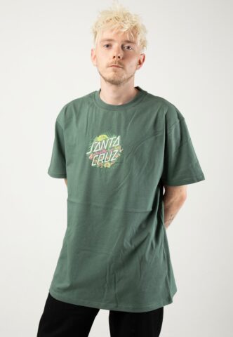 Santa Cruz – Asp Flores Dot Front Sage – T-Shirt – Braun – M – 100% Baumwolle