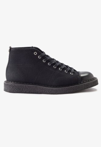 Fred Perry x George Cox – Heavy Canvas Monkey Black – Schuhe – Schwarz – EU 38 – Textile/Textile/Gummi