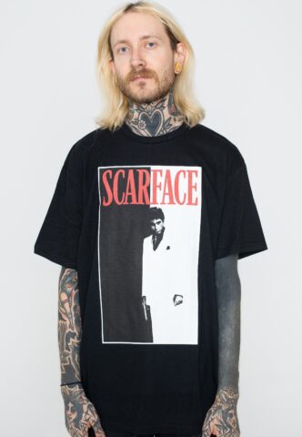Scarface – Classic Poster – T-Shirt – Schwarz – S – 100% Baumwolle