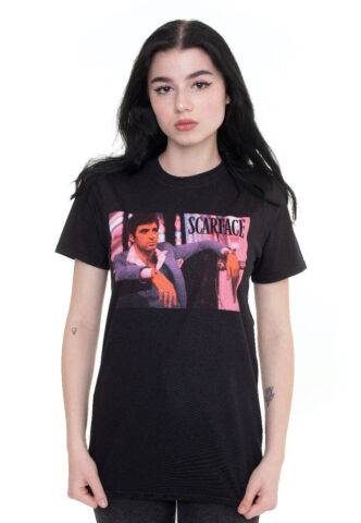 Scarface – Club Scene – T-Shirt – Schwarz – S – 100% Baumwolle