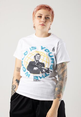 Scarface – The World Is Yours White – T-Shirt – Weiß – M – 100% Baumwolle
