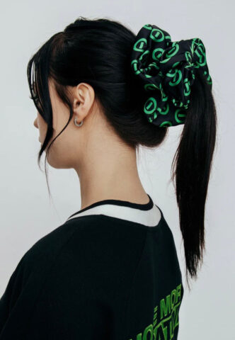 Mary Wyatt x Type O Negative – October Rust – Scrunchie Set – Schwarz – Onesize – 100% Polyester