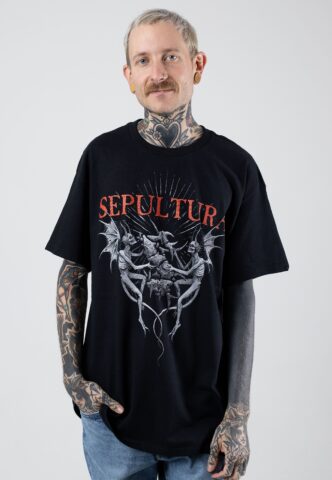 Sepultura – Demons – T-Shirt – Schwarz – L – 100% Baumwolle