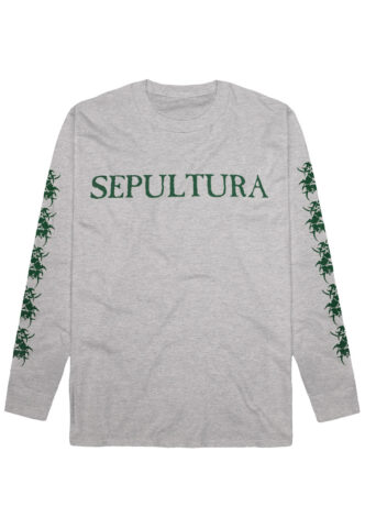 Sepultura – Logo Sportsgrey – Longsleeve – Grau – M – 100% Baumwolle