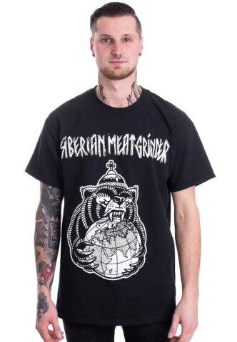 Siberian Meat Grinder – Planet – T-Shirt – Schwarz – M – 100% Baumwolle