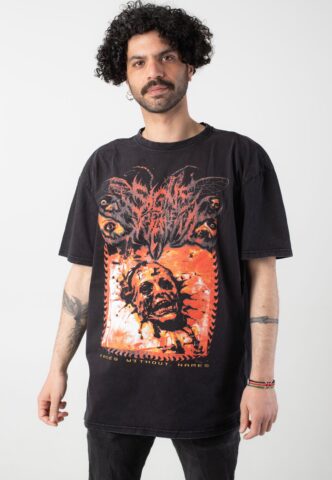 Signs Of The Swarm – Faces Without Names Acid Wash Tie Dye – T-Shirt – Schwarz – XL – 100% Baumwolle