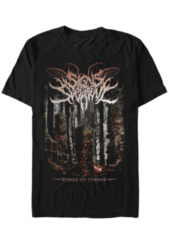 Signs Of The Swarm – Tower Of Torsos – T-Shirt – Schwarz – S – 100% Baumwolle