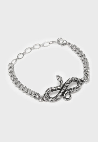 Killstar – Silver Fang Silver – Armband – gid://shopify/Metaobject/123897774317 – Onesize – Zinn