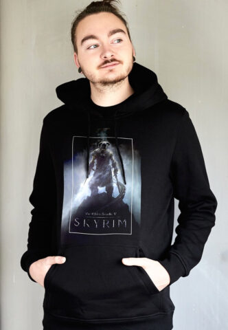 Skyrim – Dust Backprint – Hoodie – Schwarz – XL – 80% Baumwolle, 20% Polyester
