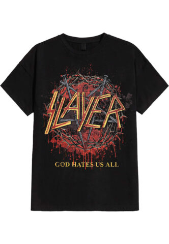 Slayer – God Hates Us All – T-Shirt – Schwarz – S – 100% Baumwolle