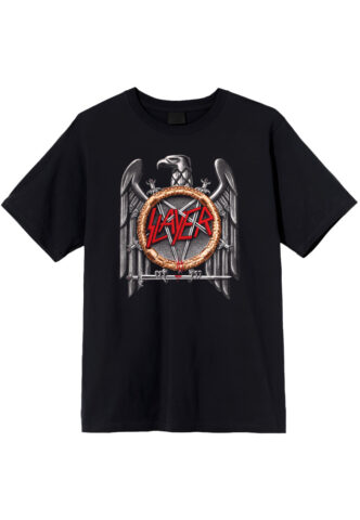 Slayer – Silver Eagle – T-Shirt – Schwarz – M – 100% Baumwolle